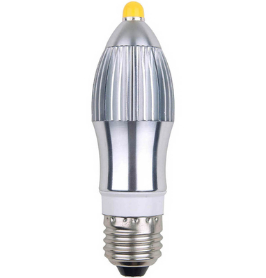 Ad alta potenza 7W E14 / E27, 85-265 V AC COB LED Candle lampadine 3 anni di garanzia