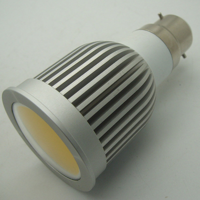 Professional 5W B22 45 / 60 gradi 2700 - 7000K COB LED Light con colore bianco caldo