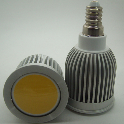 Alta luminosità 5W / 7W / 10W E14 COB LED Light con 320 - 380LM, AC85 - 265V, 50000hrs